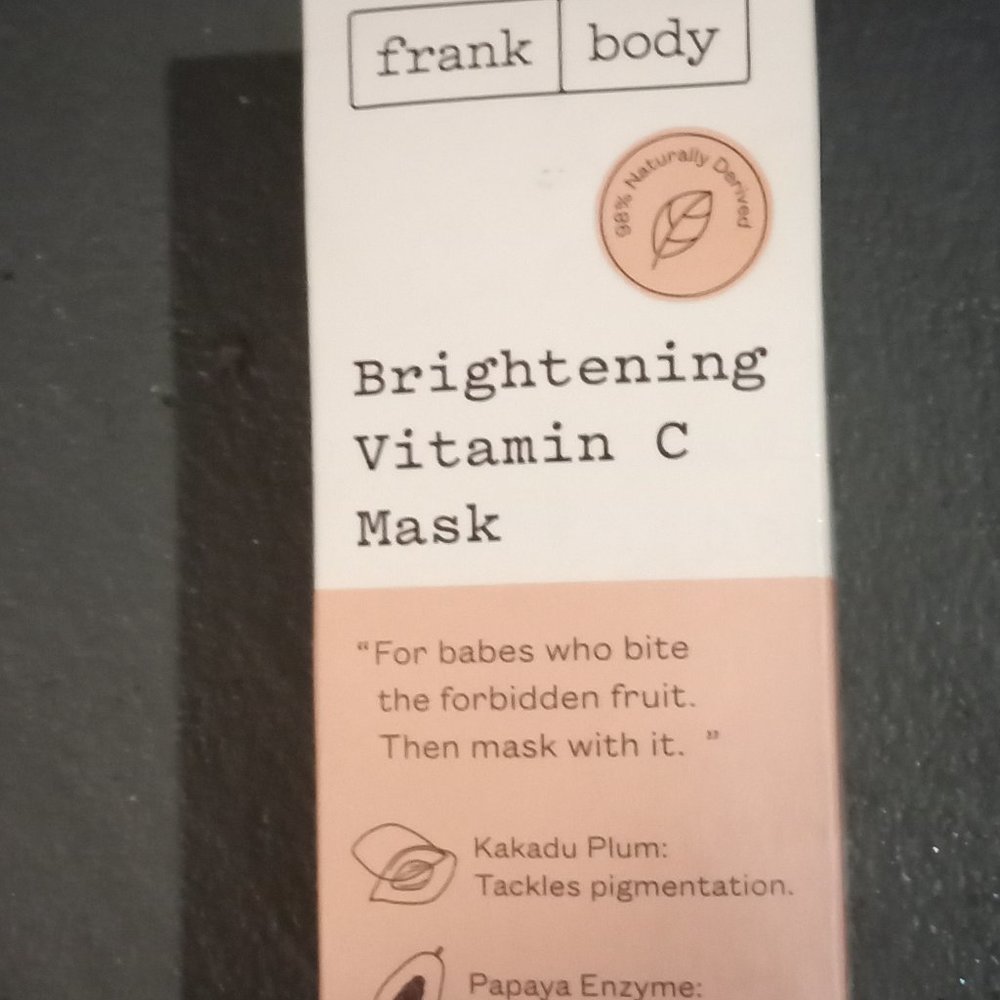 Brightening vitamin c mask